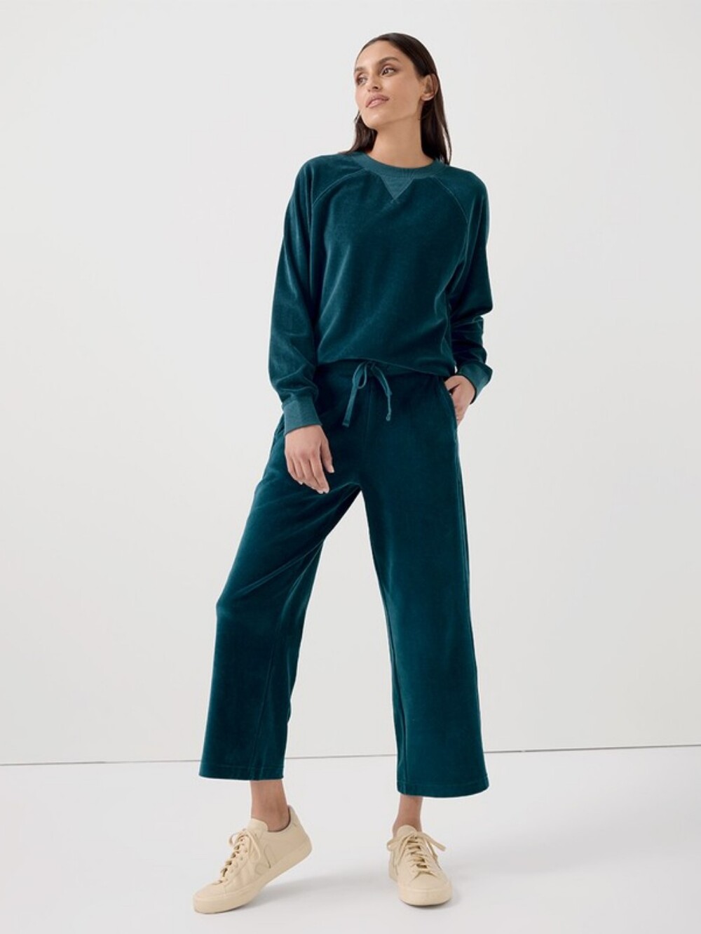 Pact Organic Cotton Velour Set Celestial Blue